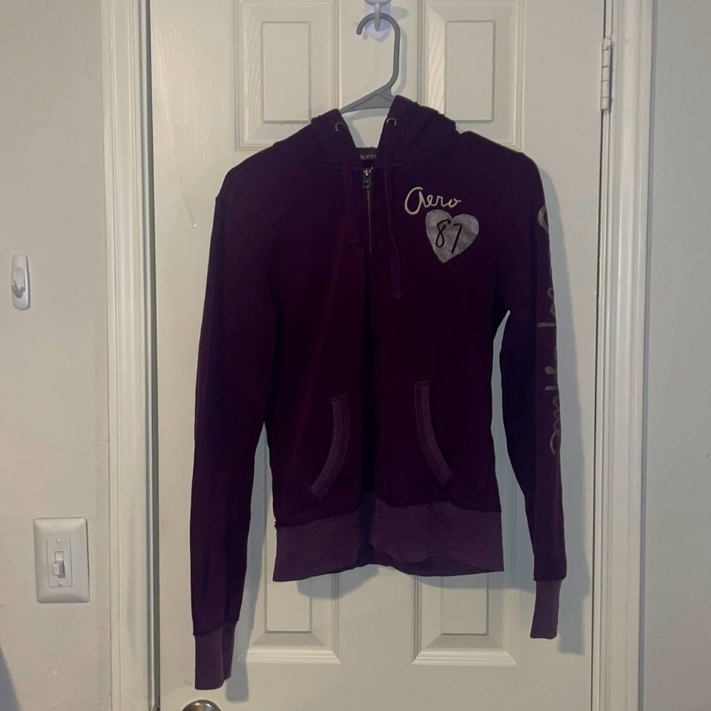 Aeropostale Zip Up Sweater